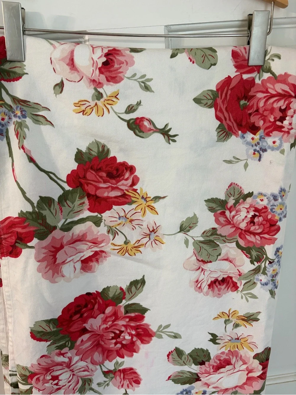 Ralph Lauren Danielle Floral Shabby Cottagecore Cotton Tablecloth 95”x61”